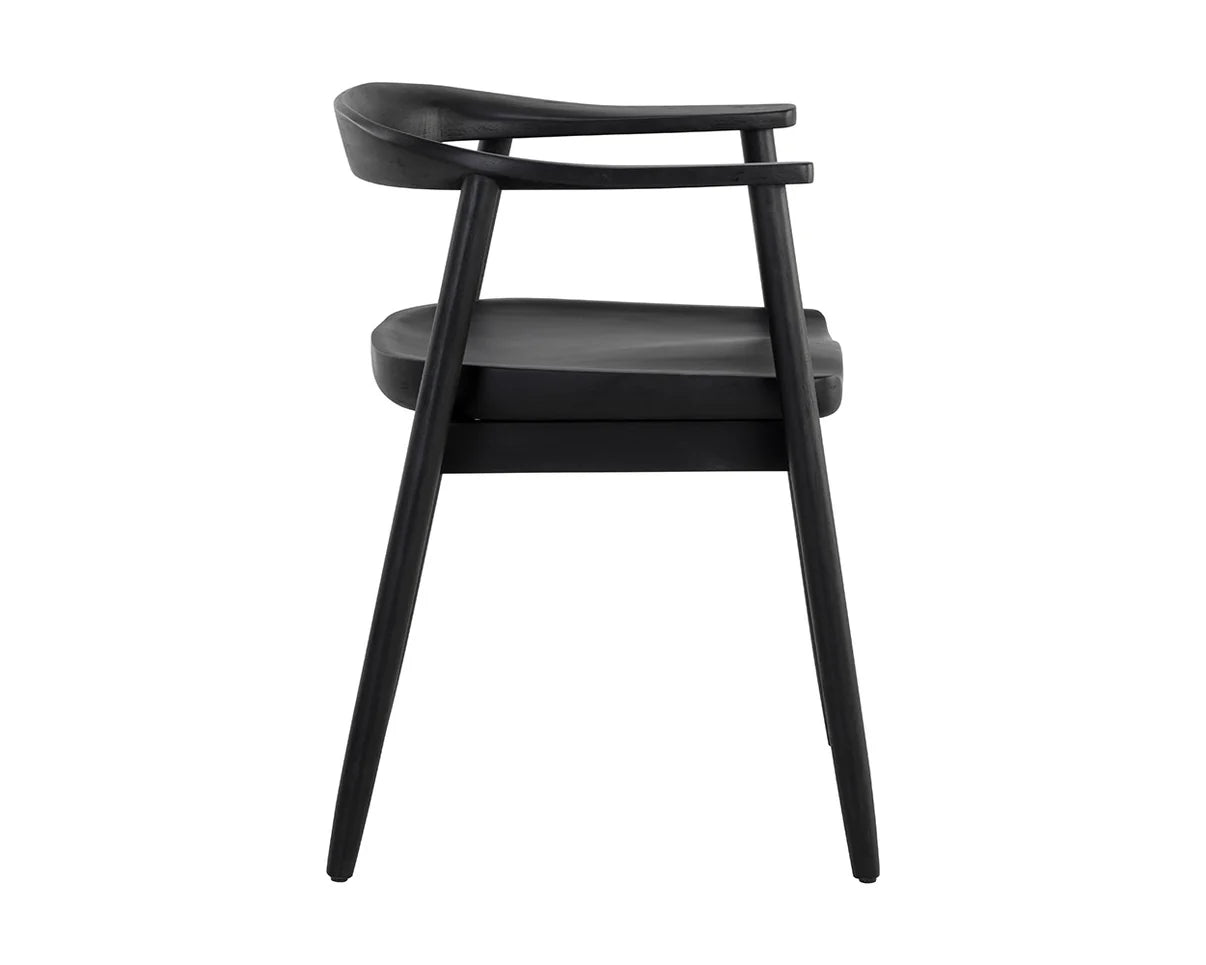 Acacia Dining Armchair - Black