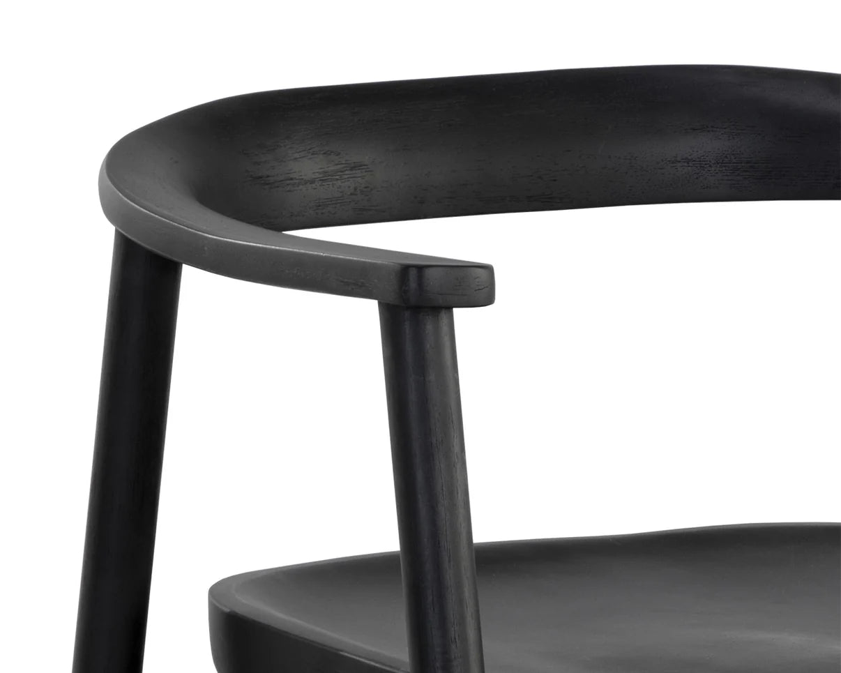 Acacia Dining Armchair - Black
