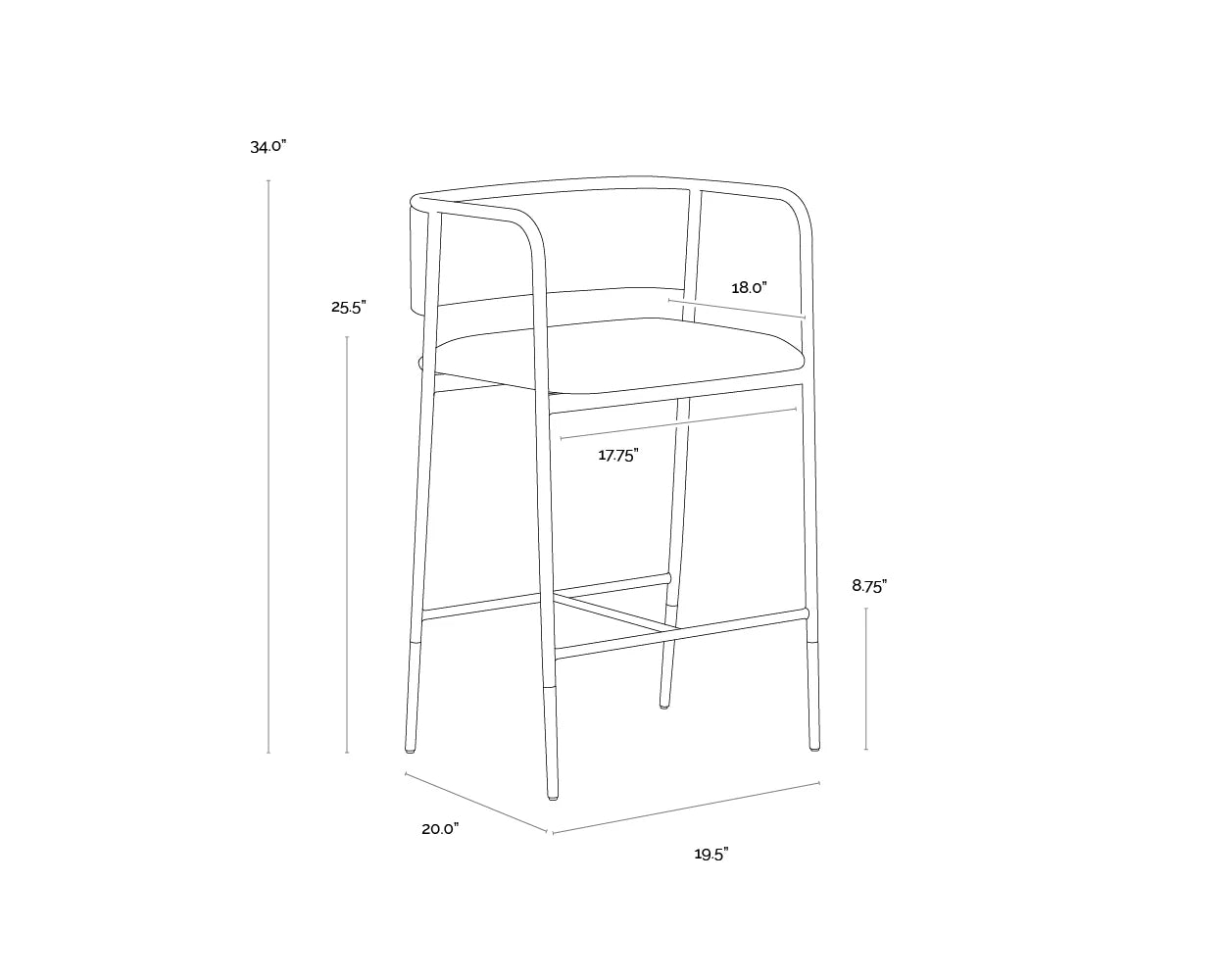 Willowcrest Counter Stool - Alabaster