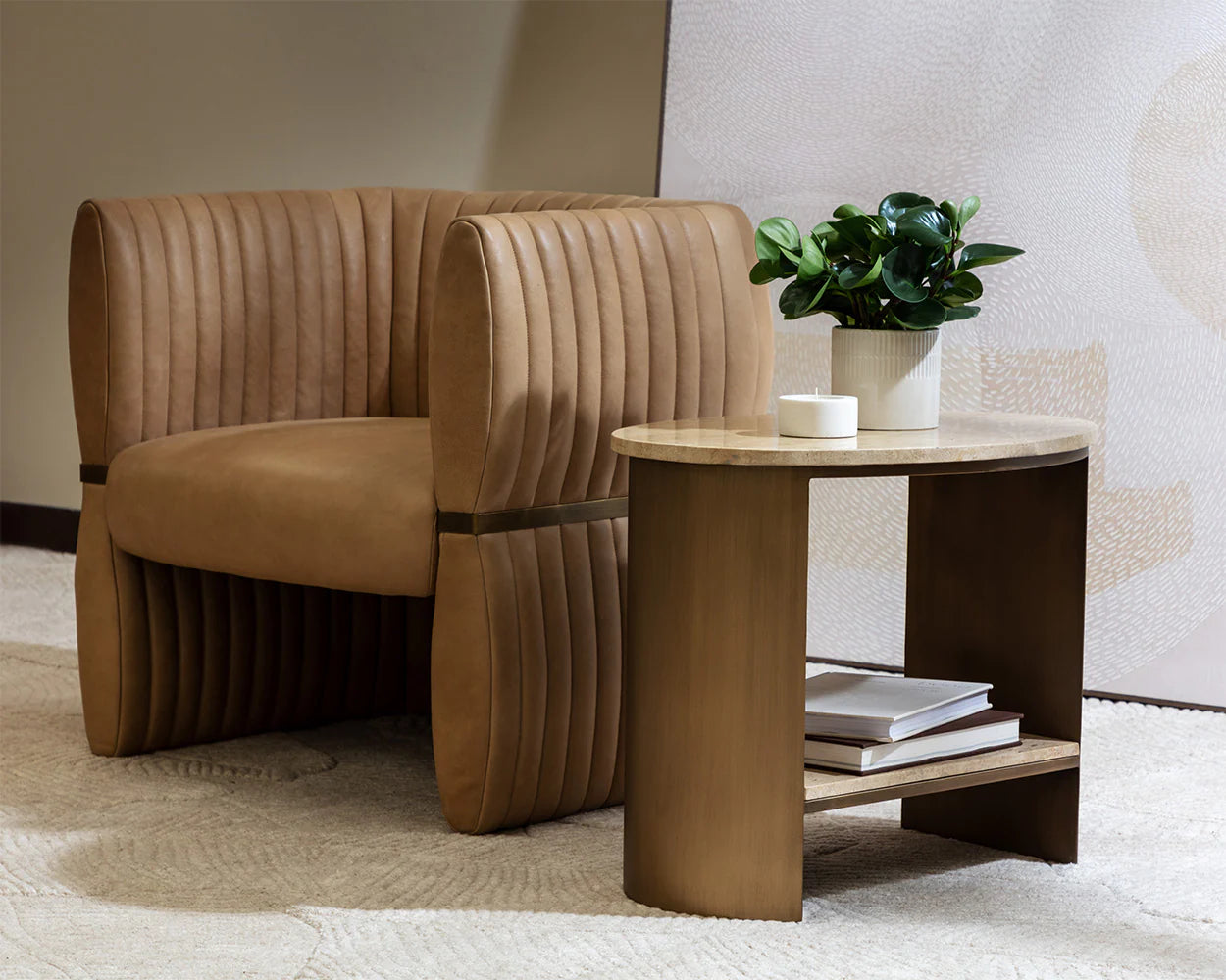 Stratum Side Table - Oval