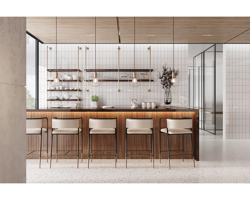 Willowcrest Barstool - Alabaster