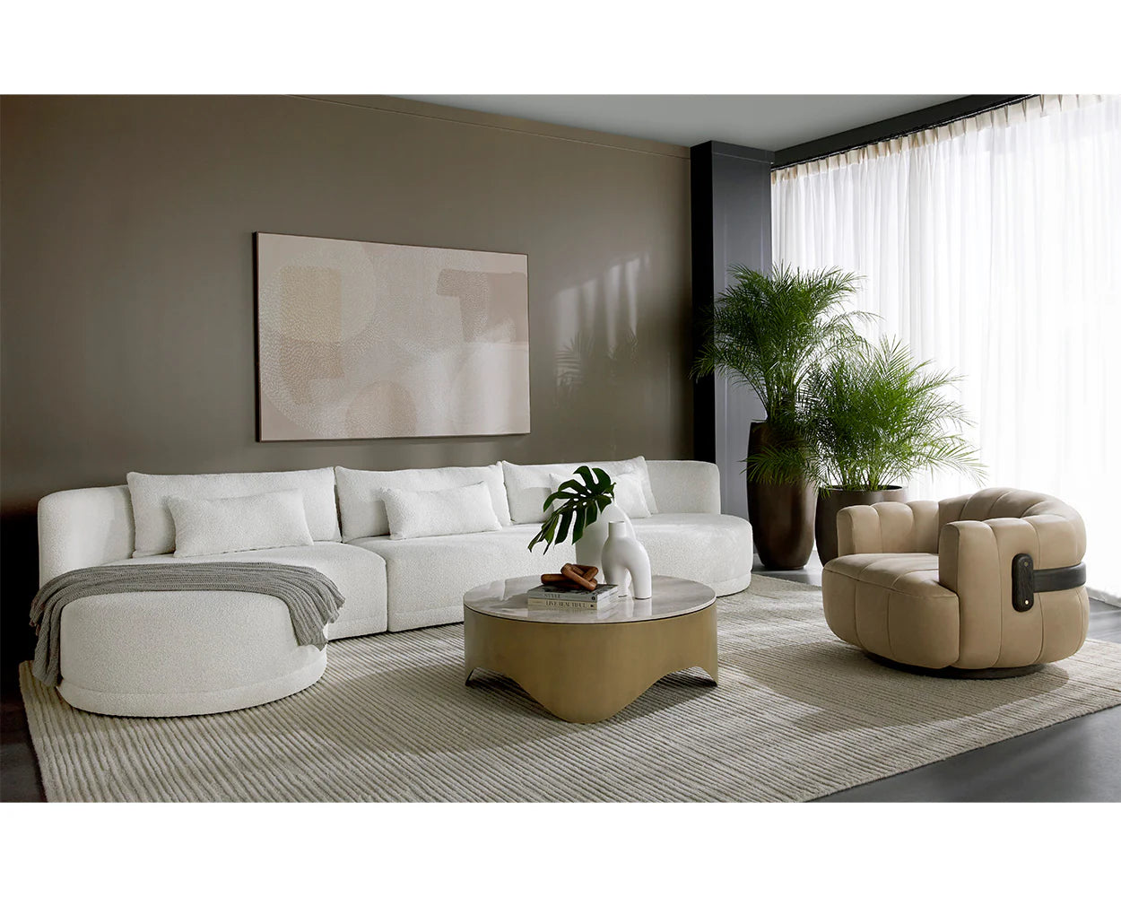 Crema Sofa Chaise