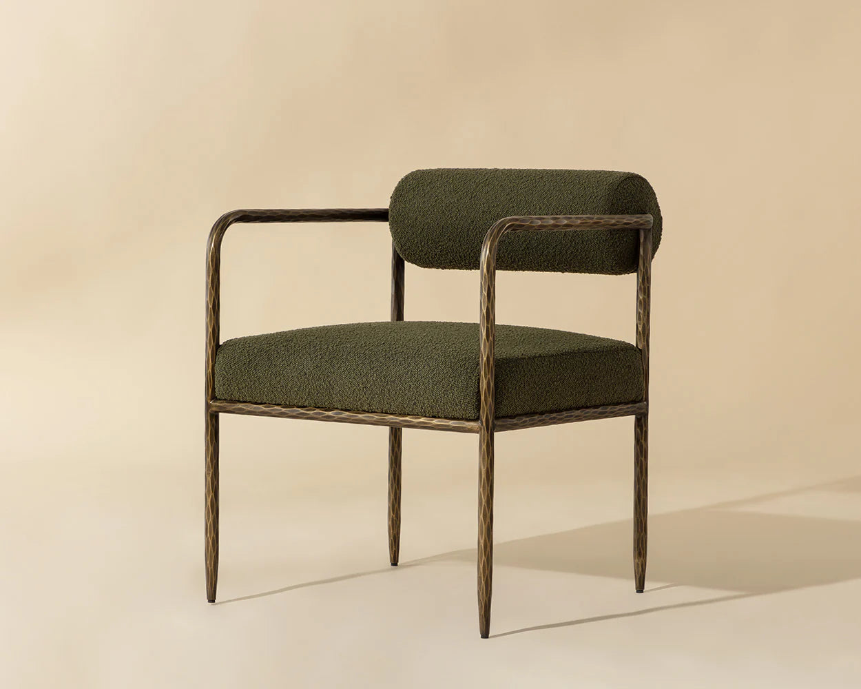 Indi Dining Armchair - Olive Green
