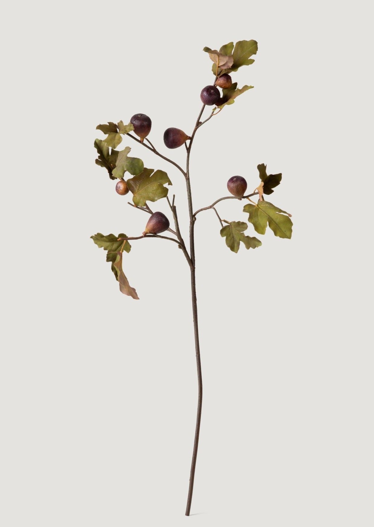 Faux Fig Branch in Eggplant - 37"