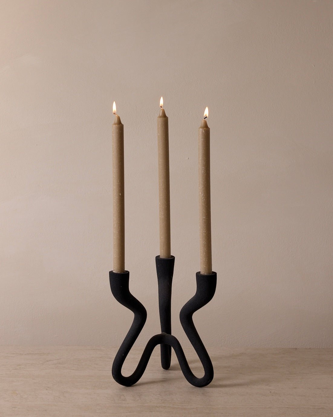 Ebony Elevated Candelabra