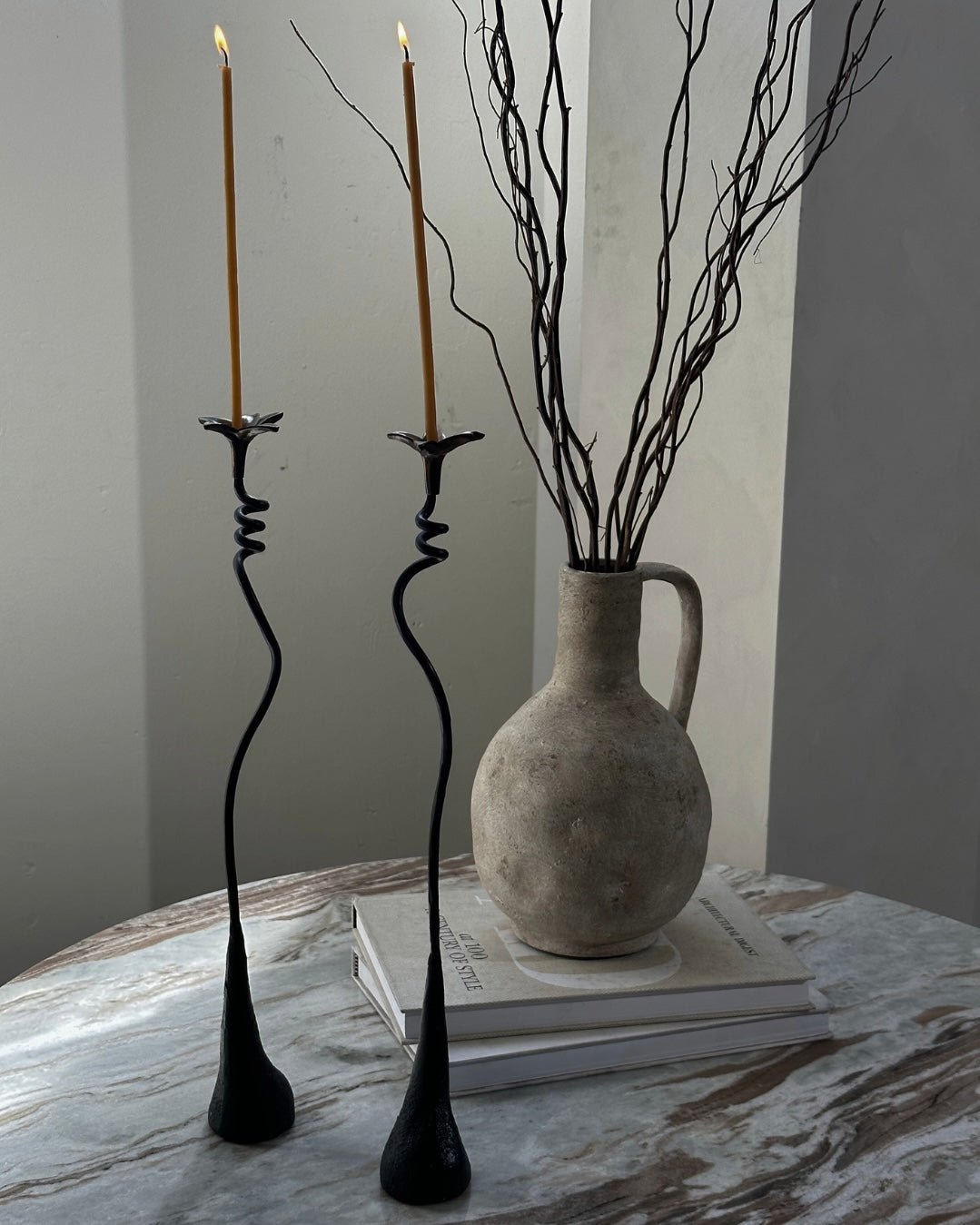 Ferra Lily Candle Holders (Set of 2)