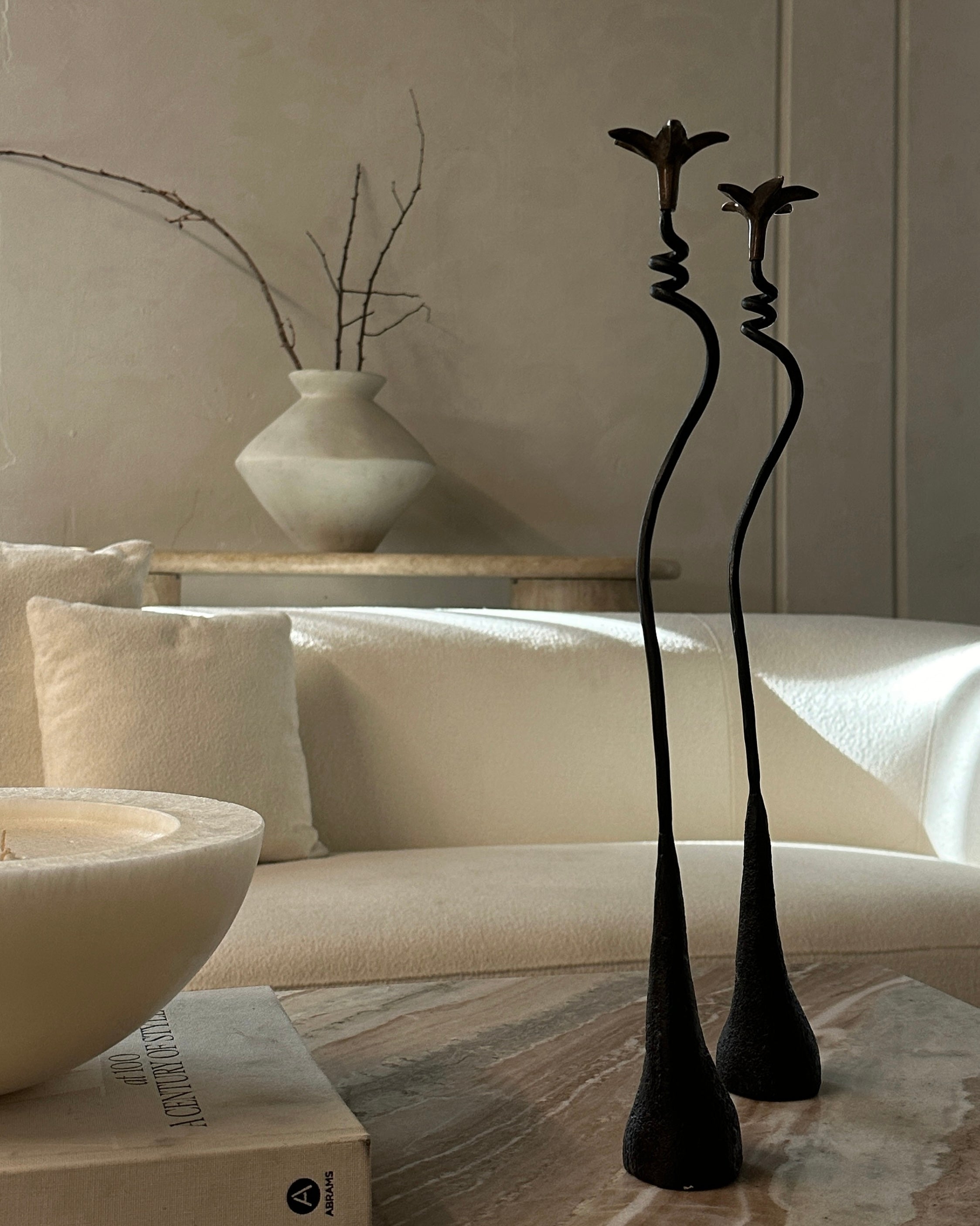 Ferra Lily Candle Holders (Set of 2)