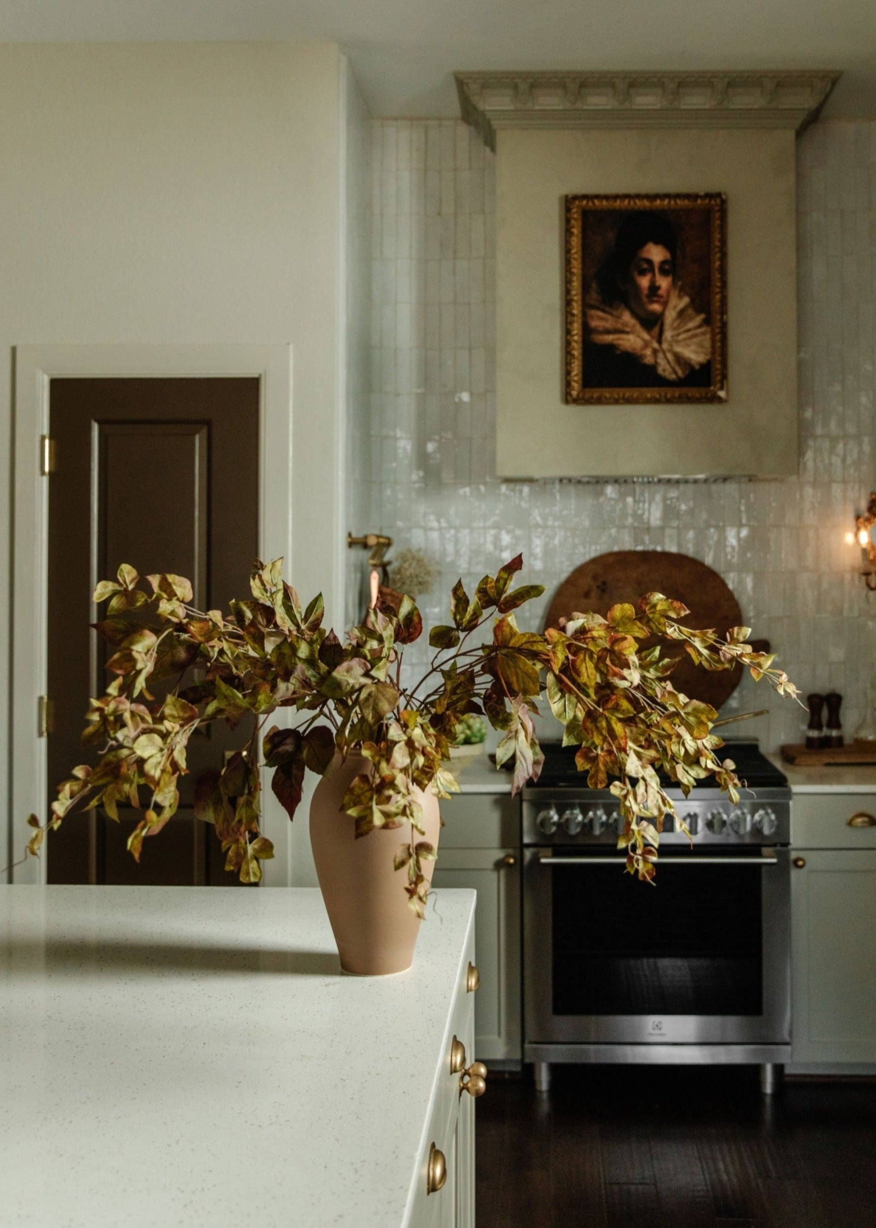 Faux Grape Ivy Garland Stem in Green Eggplant - 48"