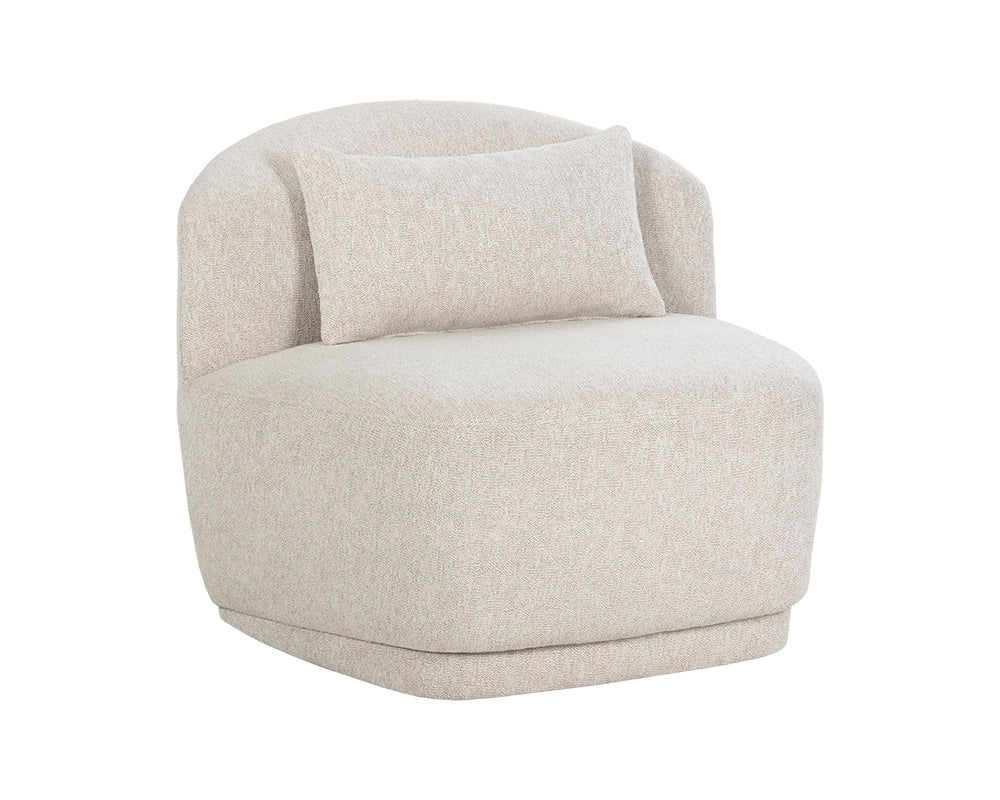 Dahlia Swivel Armless Chair