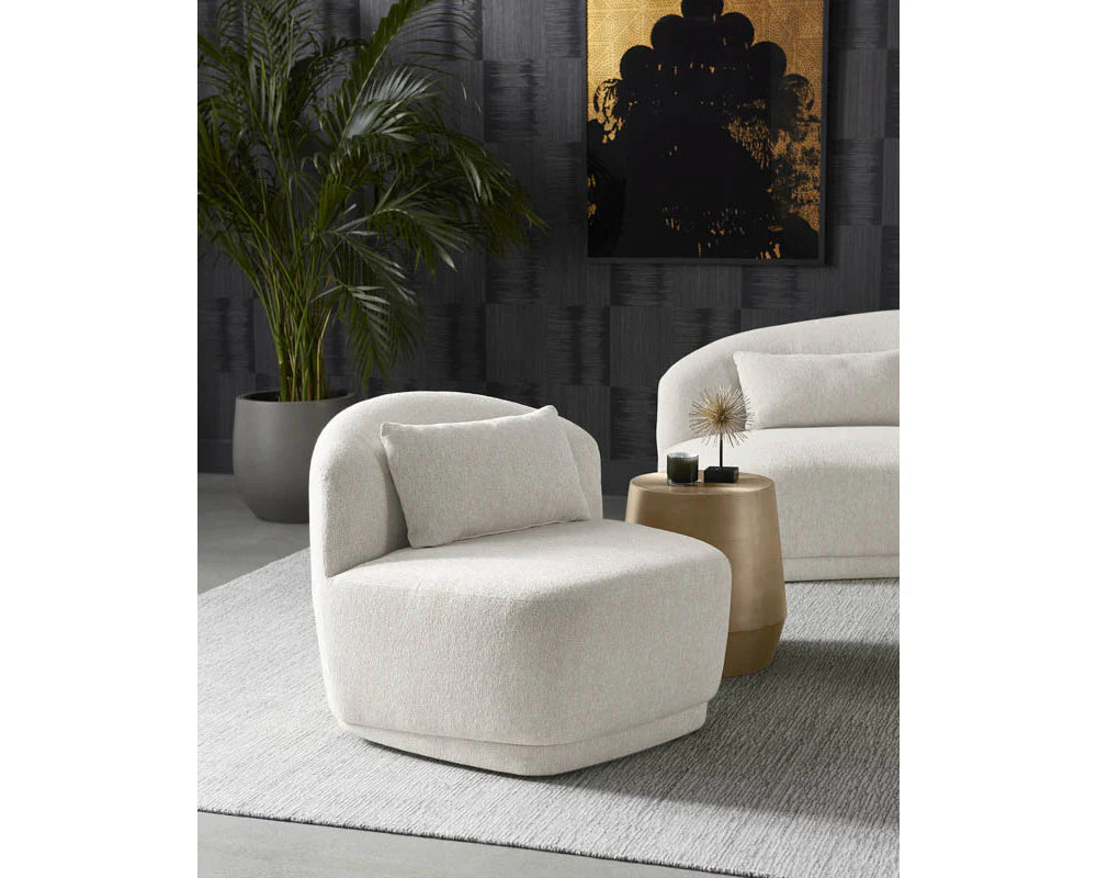 Dahlia Swivel Armless Chair