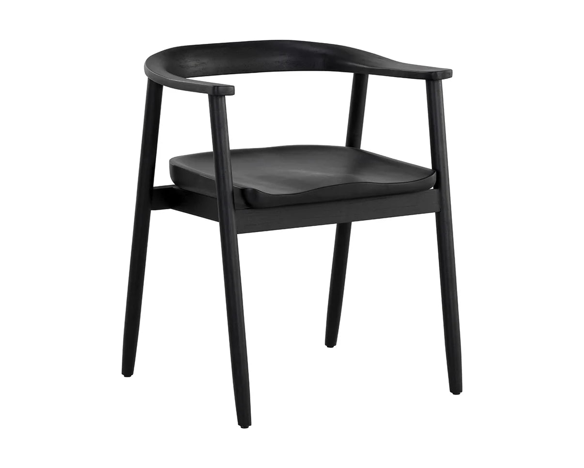 Acacia Dining Armchair - Black