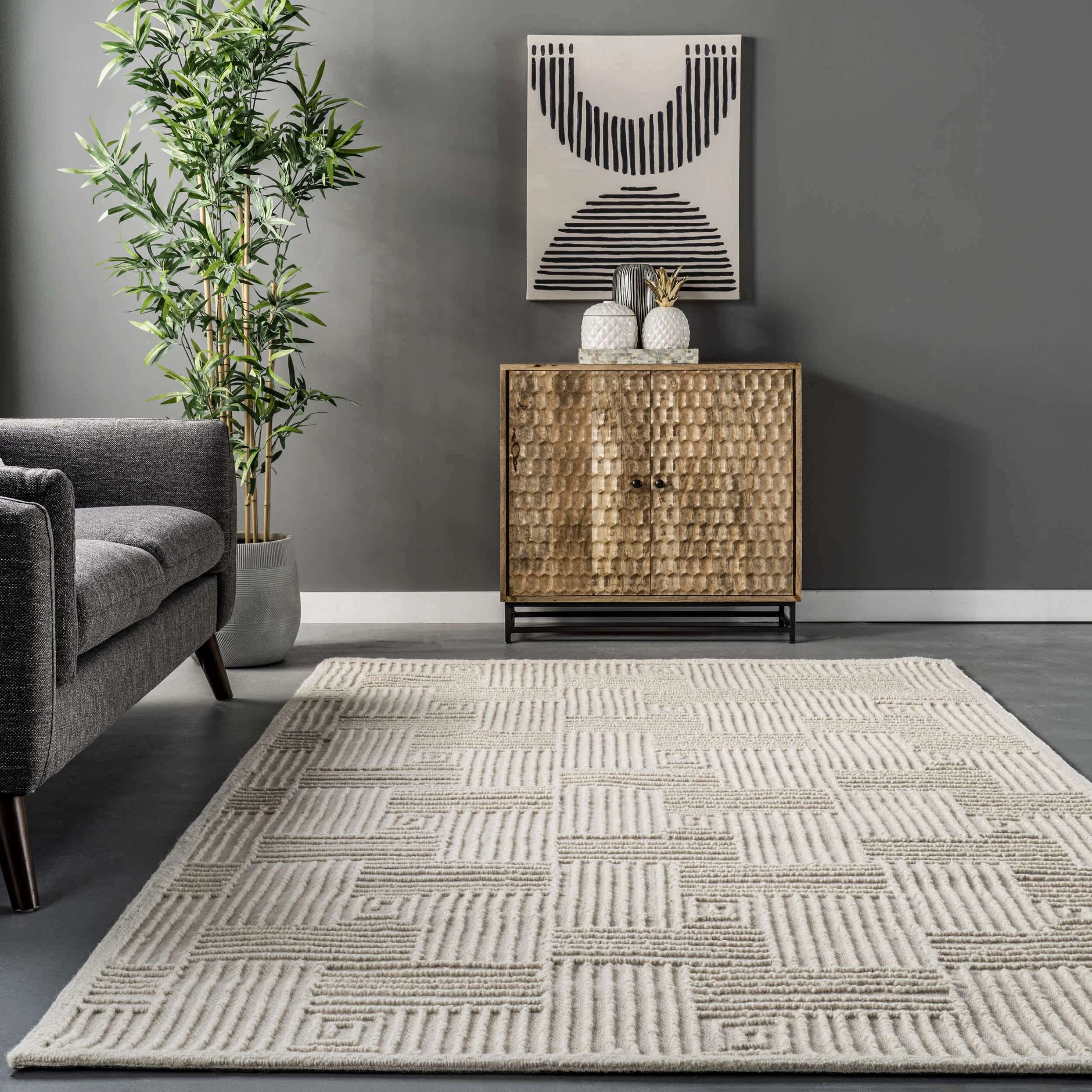 Mallory Wool Geometric Area Rug