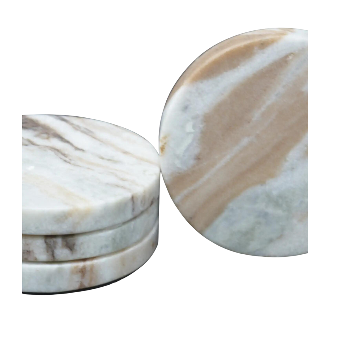 Mint Chocolate Marble Coaster Set of 4