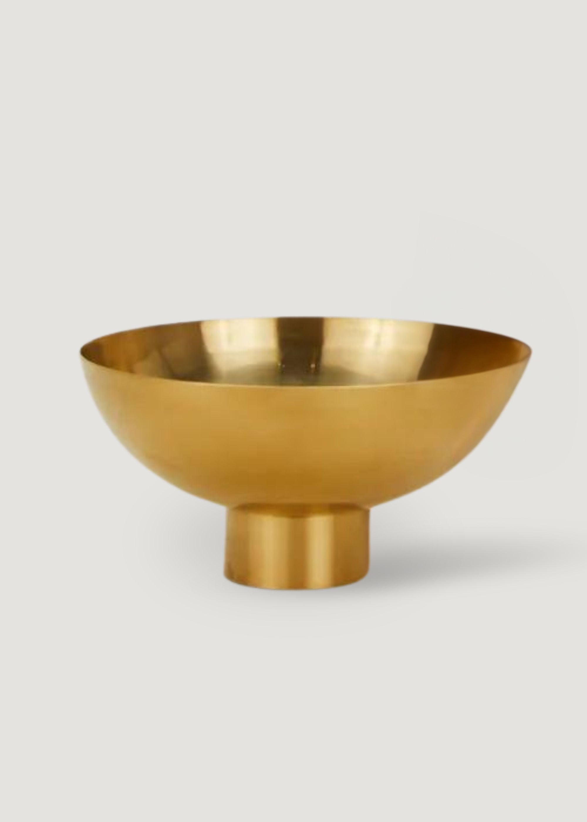 Brass Stainless Steel Compote Bowl - 6" Wide