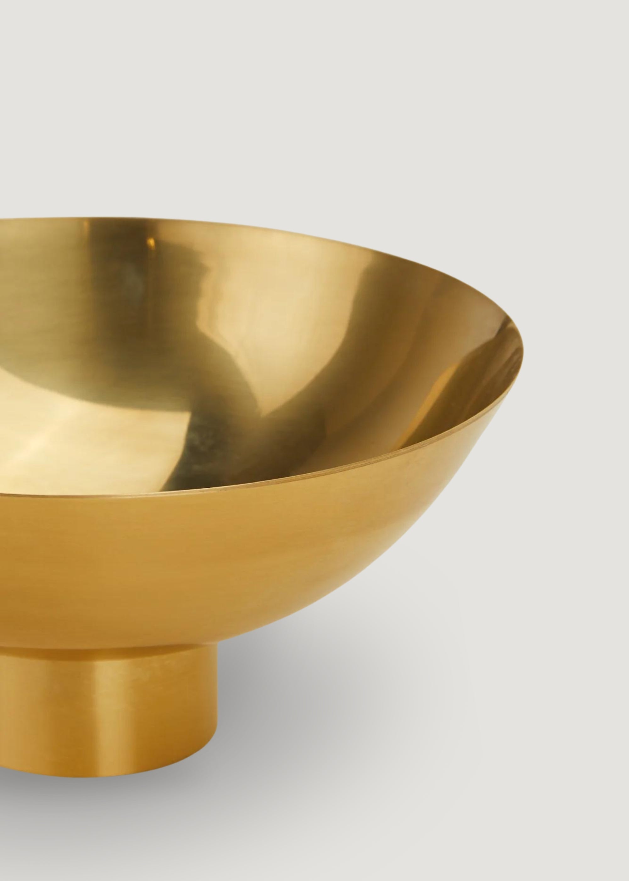 Brass Stainless Steel Compote Bowl - 6" Wide