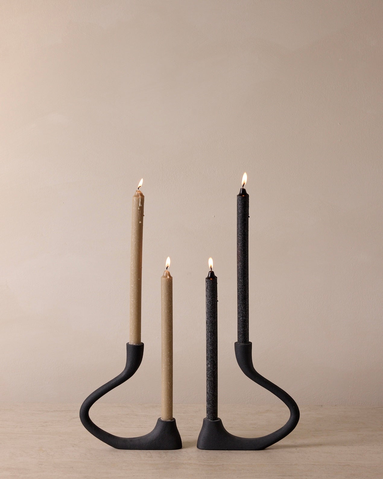 Ebony Muted Candelabra